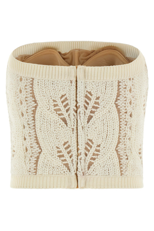 Трикотажный топ Белый ERMANNO SCERVINO D472L754WNL14800 Трикотажный топ Белый ERMANNO SCERVINO D472L754WNL14800