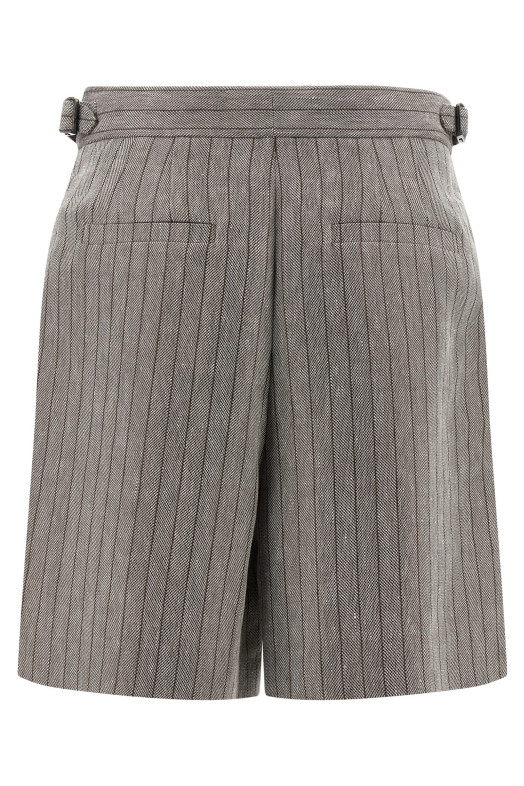 Бермуды с рисунком «елочка» Разноцветные BRUNELLO CUCINELLI MP520P8768C241 Бермуды с рисунком «елочка» Разноцветные BRUNELLO CUCINELLI MP520P8768C241