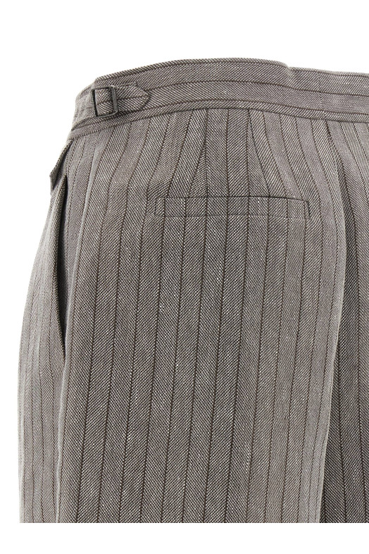 Бермуды с рисунком «елочка» Разноцветные BRUNELLO CUCINELLI MP520P8768C241 Бермуды с рисунком «елочка» Разноцветные BRUNELLO CUCINELLI MP520P8768C241