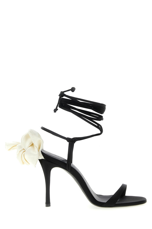 Атласные сандалии Черный MAGDA BUTRYM 522423BLACK