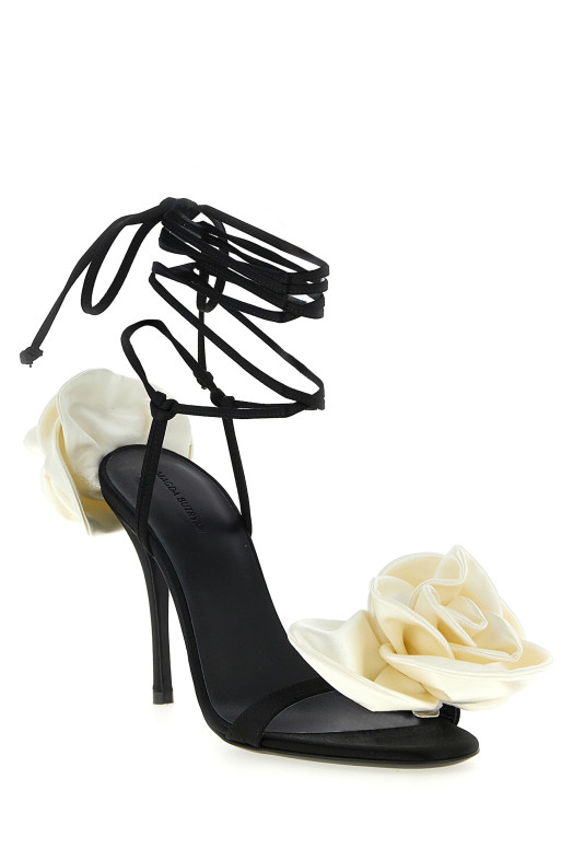 Атласные сандалии Черный MAGDA BUTRYM 522423BLACK