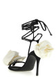 Атласные сандалии Черный MAGDA BUTRYM 522423BLACK