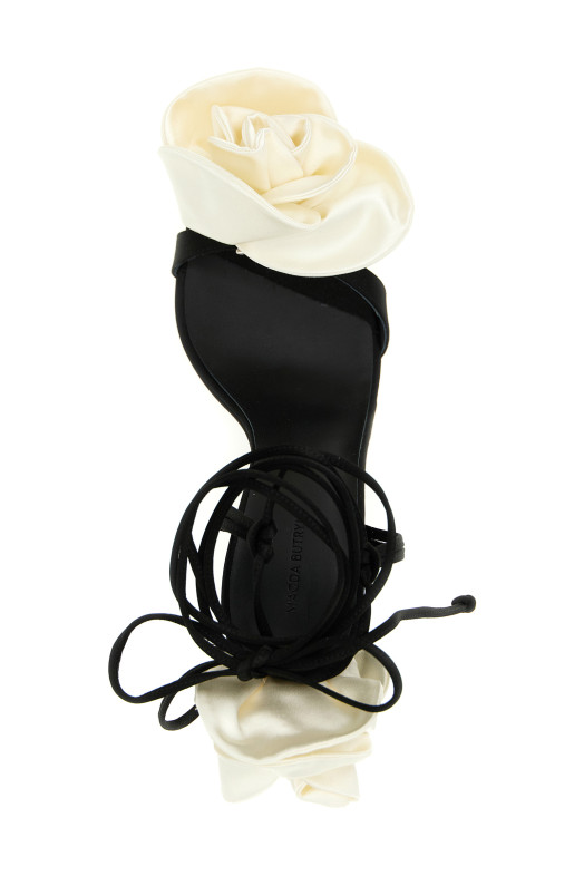 Атласные сандалии Черный MAGDA BUTRYM 522423BLACK