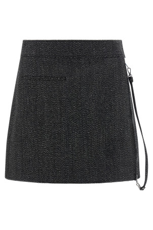 Спідниця «Zipped Caviar Mini» Сіра 325CJU292WO01449901