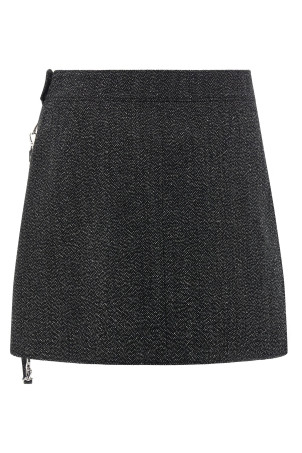 Спідниця «Zipped Caviar Mini» Сіра 325CJU292WO01449901