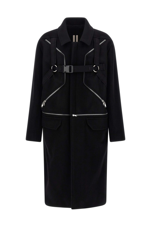 'Blixa Jumbo Mac' coat Black