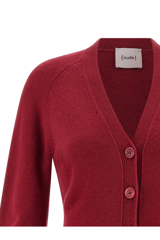 Кардиган с закругленными рукавами Розовый NUDE 1101W25537152