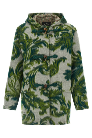 Куртка из кардированной шерсти Зеленая ETRO WRBA007399TJB46S9890 Куртка из кардированной шерсти Зеленая ETRO WRBA007399TJB46S9890