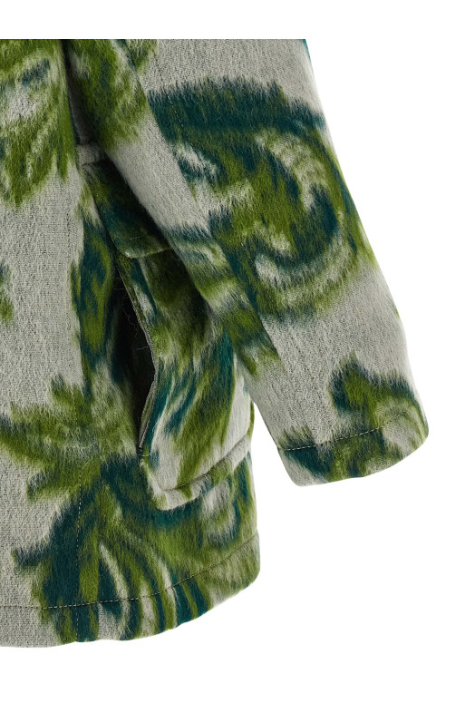 Куртка из кардированной шерсти Зеленая ETRO WRBA007399TJB46S9890 Куртка из кардированной шерсти Зеленая ETRO WRBA007399TJB46S9890