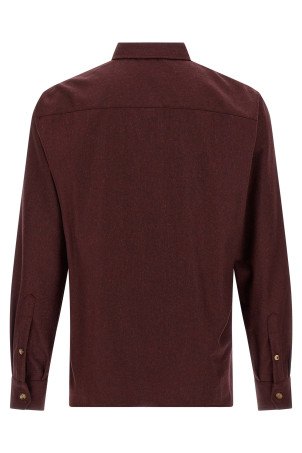 Flannel overshirt Bordeaux