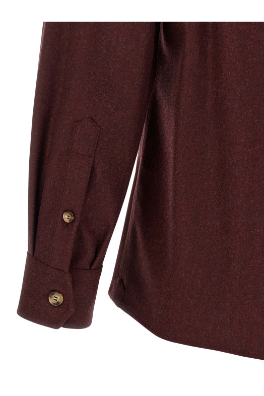 Flannel overshirt Bordeaux Flannel overshirt Bordeaux