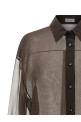 Сорочка з органзи Коричнева BRUNELLO CUCINELLI MF940NB916C4222 Сорочка з органзи Коричнева BRUNELLO CUCINELLI MF940NB916C4222
