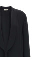 Шелковое пальто из жоржетта Черный ALBERTA FERRETTI A061751160555 Шелковое пальто из жоржетта Черный ALBERTA FERRETTI A061751160555