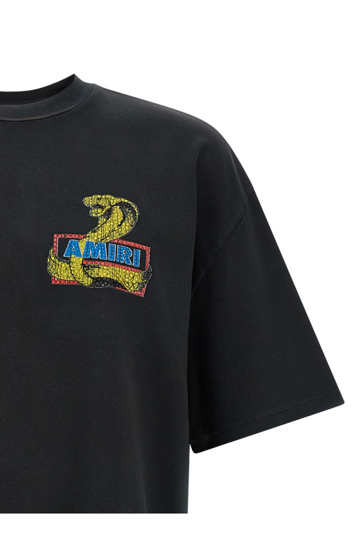 'Amiri Crystal Cobra' T-shirt Black 'Amiri Crystal Cobra' T-shirt Black