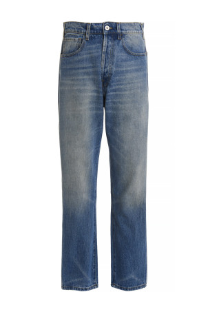 Graphic' jeans Blue