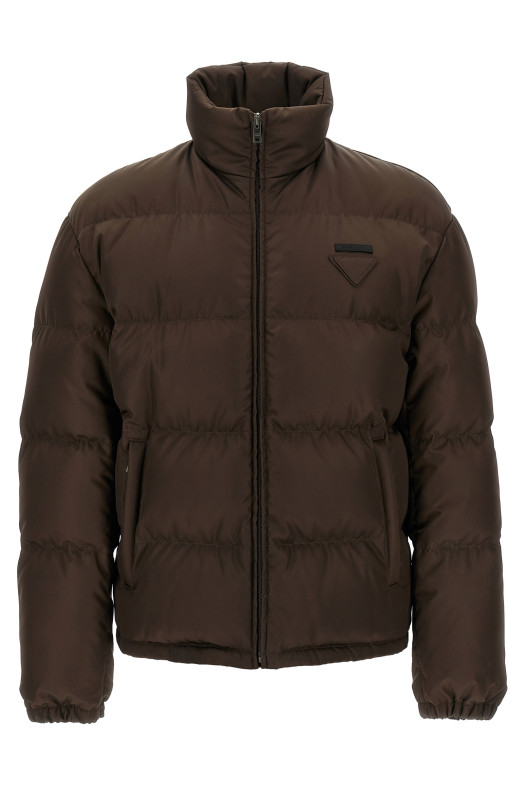 Logo down jacket  Brown Logo down jacket  Brown