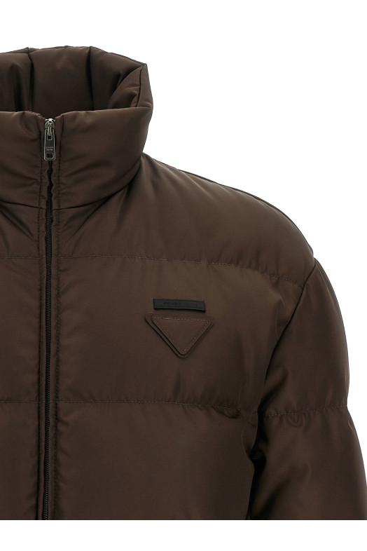 Logo down jacket  Brown Logo down jacket  Brown