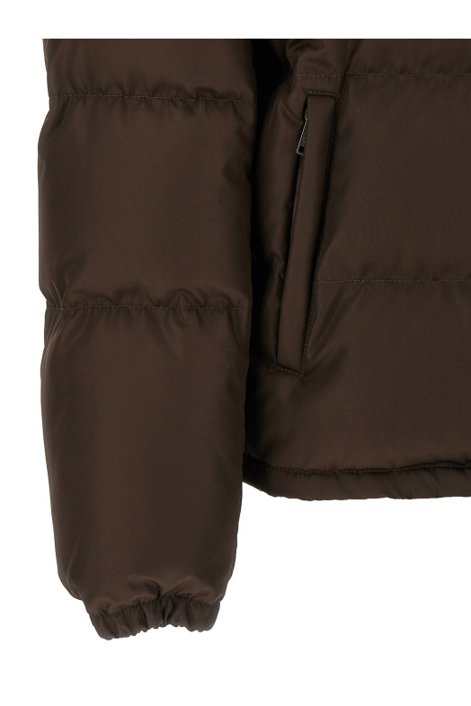 Logo down jacket  Brown Logo down jacket  Brown