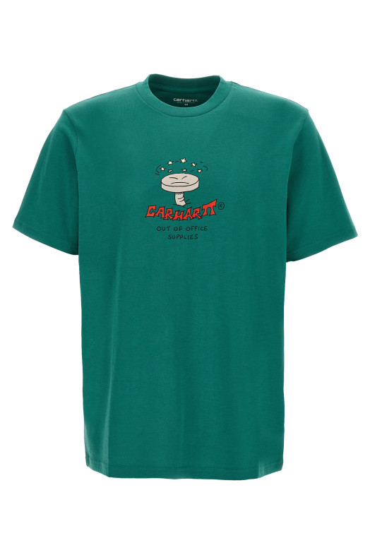 'Work Life Romance' T-shirt Green
