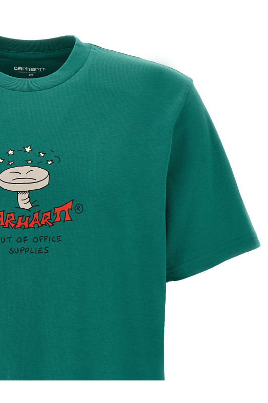 'Work Life Romance' T-shirt Green