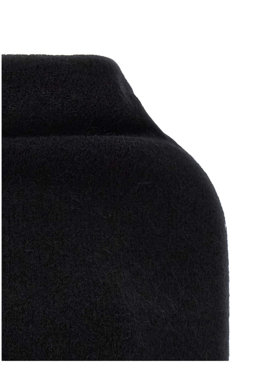 'Cowl' cape Black