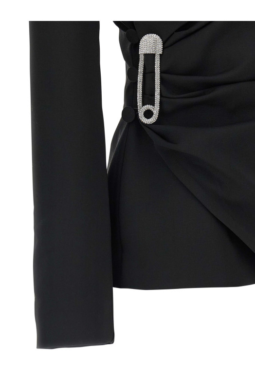 Асимметричный блейзер Черный GIUSEPPE DI MORABITO 05FWJA124X05327A99 Асимметричный блейзер Черный GIUSEPPE DI MORABITO 05FWJA124X05327A99