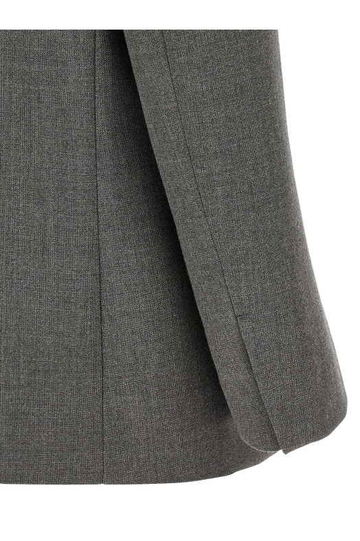 Шерстяной блейзер Серый JIL SANDER J03BN0193J41557030 Шерстяной блейзер Серый JIL SANDER J03BN0193J41557030