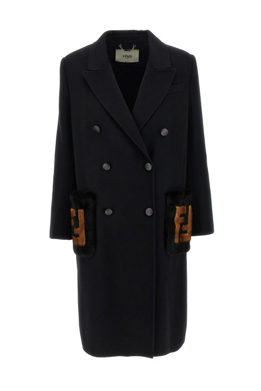'Double Wool' coat Black 'Double Wool' coat Black