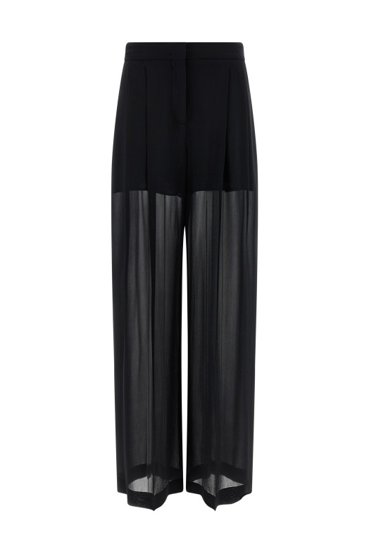 Silk pants Black