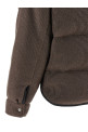 Lame wool down jacket Brown