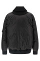 Wool insert bomber jacket Black