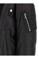 Wool insert bomber jacket Black