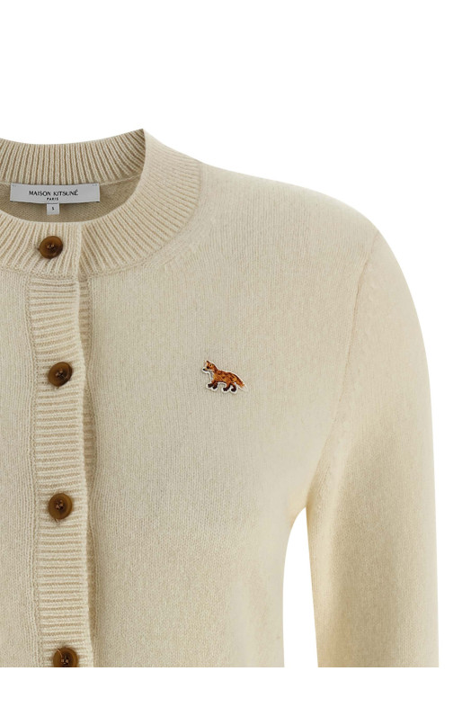 'Baby Fox' cardigan White 'Baby Fox' cardigan White