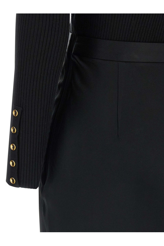 Сукня з високим коміром Чорна ELISABETTA FRANCHI AM06B56E2110