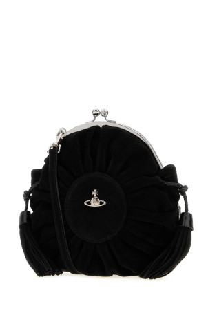 Чорна замшева сумка через плече Rosie VIVIENNE WESTWOOD (4B01000SWL007E) Чорна замшева сумка через плече Rosie VIVIENNE WESTWOOD (4B01000SWL007E)