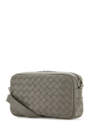 Кожаная сумка через плечо серого цвета BOTTEGA VENETA (755923V2HL1) Кожаная сумка через плечо серого цвета BOTTEGA VENETA (755923V2HL1)