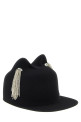 'Jamie' hat with crystals Black
