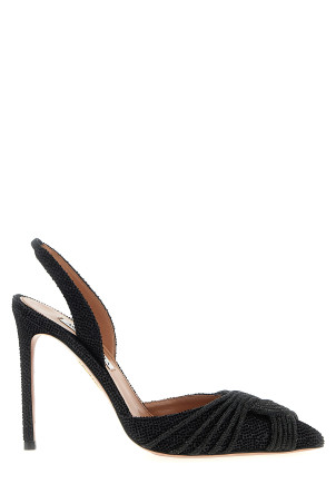 AQUAZZURA 'Gatsby' сланцы Black GASHIGL1SHVBLACK AQUAZZURA 'Gatsby' сланцы Black GASHIGL1SHVBLACK