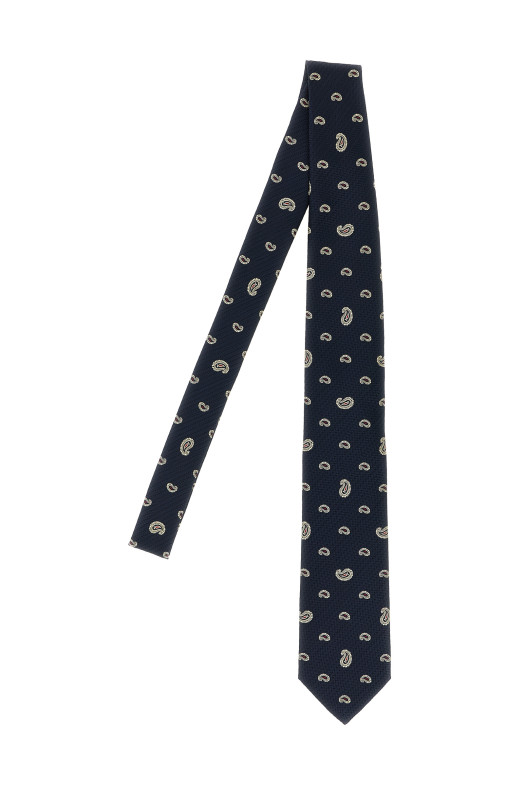 Жаккардовый галстук Синий BRIONI O61D00OD4494065