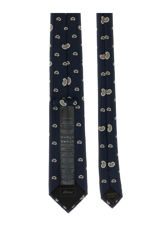 Жаккардовый галстук Синий BRIONI O61D00OD4494065