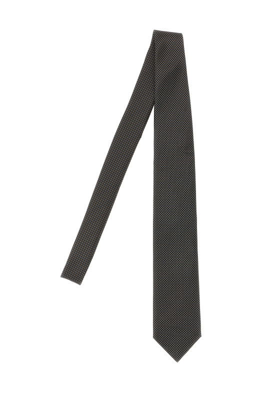 Жаккардовый галстук Черный BRIONI O61D00OD4171012