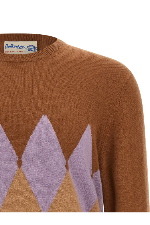 Свитер Argyle коричневый BALLANTYNE B2P00012KA894097 Свитер Argyle коричневый BALLANTYNE B2P00012KA894097