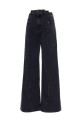Jeans asymmetrical waist Black
