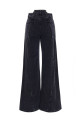 Jeans asymmetrical waist Black