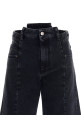 Jeans asymmetrical waist Black