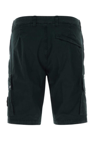 Black stretch cotton bermuda shorts Black STONE ISLAND (L10001110) Black stretch cotton bermuda shorts Black STONE ISLAND (L10001110)