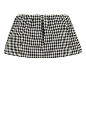 Embroidered cotton mini skirt Black MIU MIU (MG2200SOOO12OF) Embroidered cotton mini skirt Black MIU MIU (MG2200SOOO12OF)