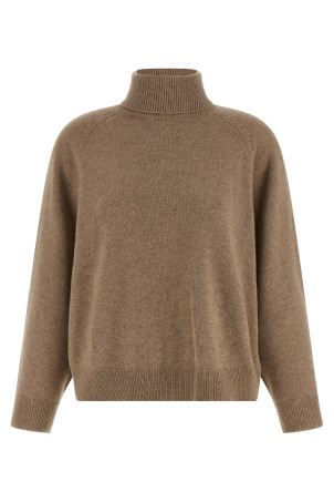 'Shiny Shirt Details' sweater Brown