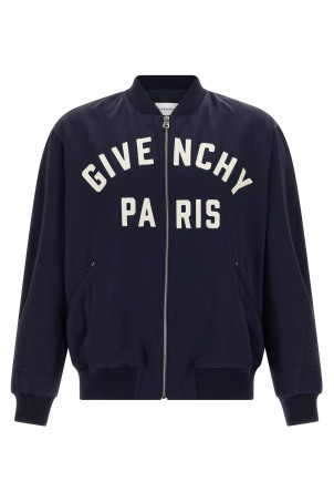 Логотип бомбер куртка Синий GIVENCHY BM01E01610410 Логотип бомбер куртка Синий GIVENCHY BM01E01610410