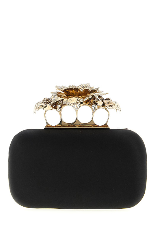 'Carnation' clutch Black